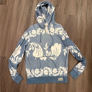Ralph Lauren Denim and SupplyBlue and Cream Floral Men's Hoodie